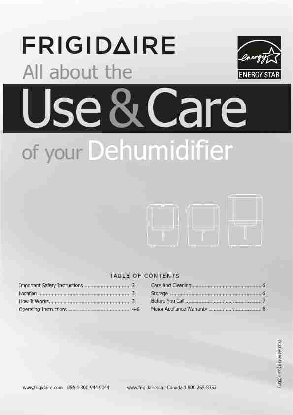 Frigidaire Dehumidifier 2020264A0429-page_pdf